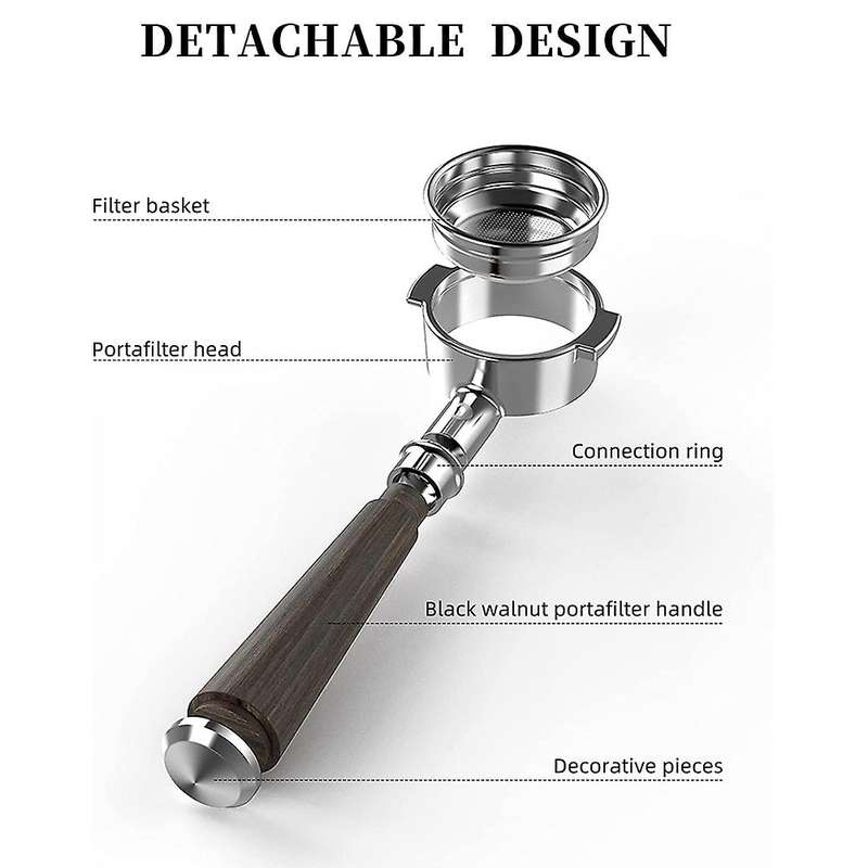 58mm Bottomless Portafilter for Dual Boiler Espresso Machine Bes900xl, Bes920xl, Bes980xl, Bes990bs