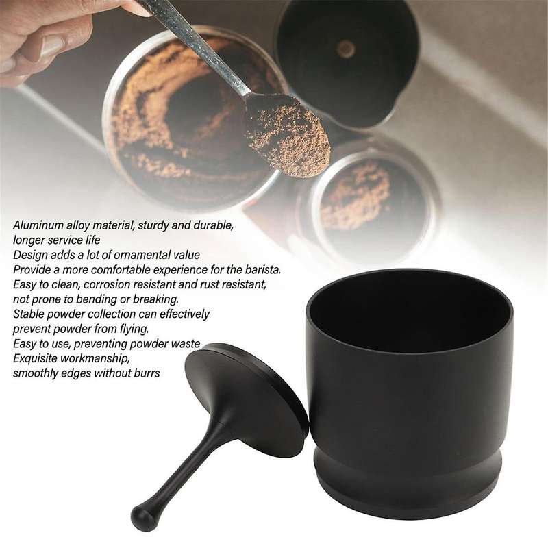 58mm Coffee Dosing Rings Press, Aluminum Alloy Coffee Powder Picke Anti Flying Dust Powder Cup Coffe