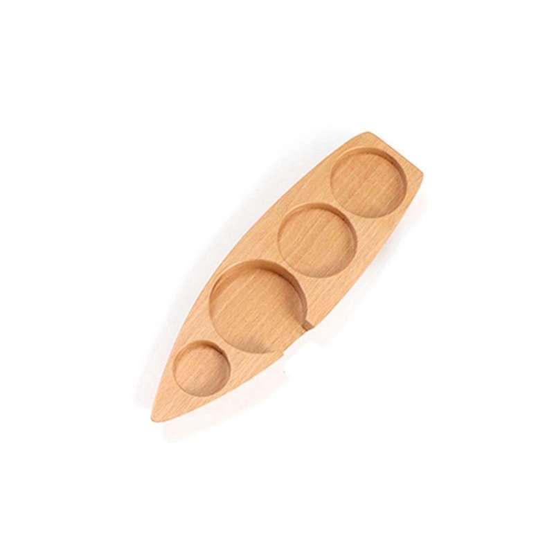 58mm Beech Wood Coffee Powder Hammer Base Coffee Filter Screen Holder Coffee Maker Support Base Rac