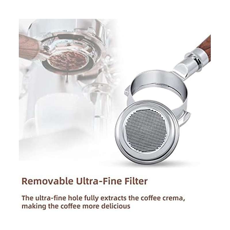 58mm Coffee Bottomless Portafilter for E61/expobar E61/ E61ecm,304 Food Stainless Steel Coffee Espre