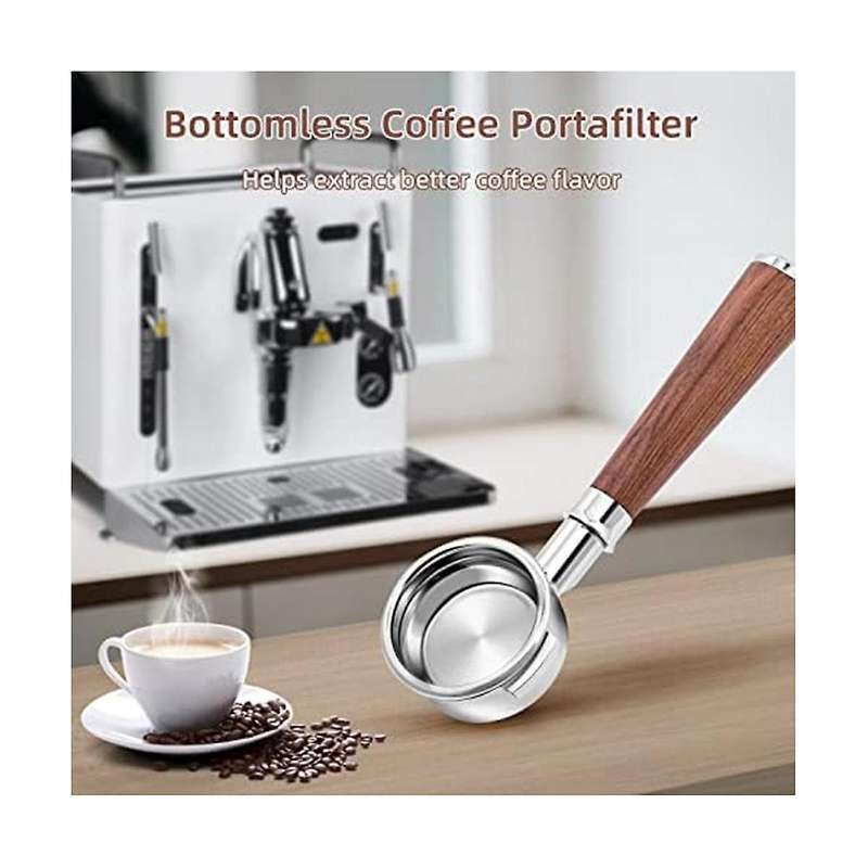 58mm Coffee Bottomless Portafilter for E61/expobar E61/ E61ecm,304 Food Stainless Steel Coffee Espre