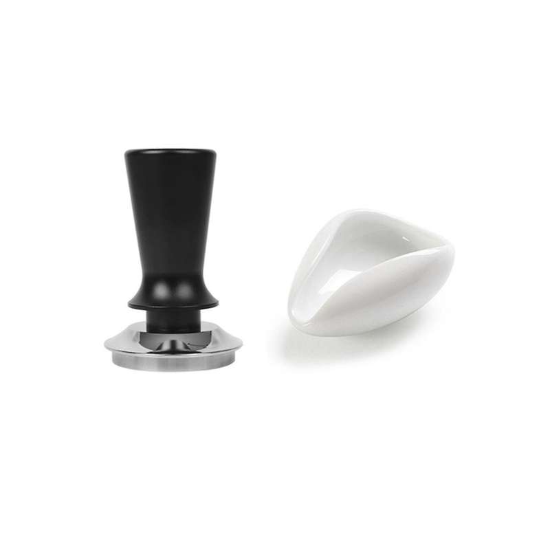 58mm Coffee Tamper Adjustable Graduated 30lb Espresso Spring Calibration Tamper Stainless Steel Fla