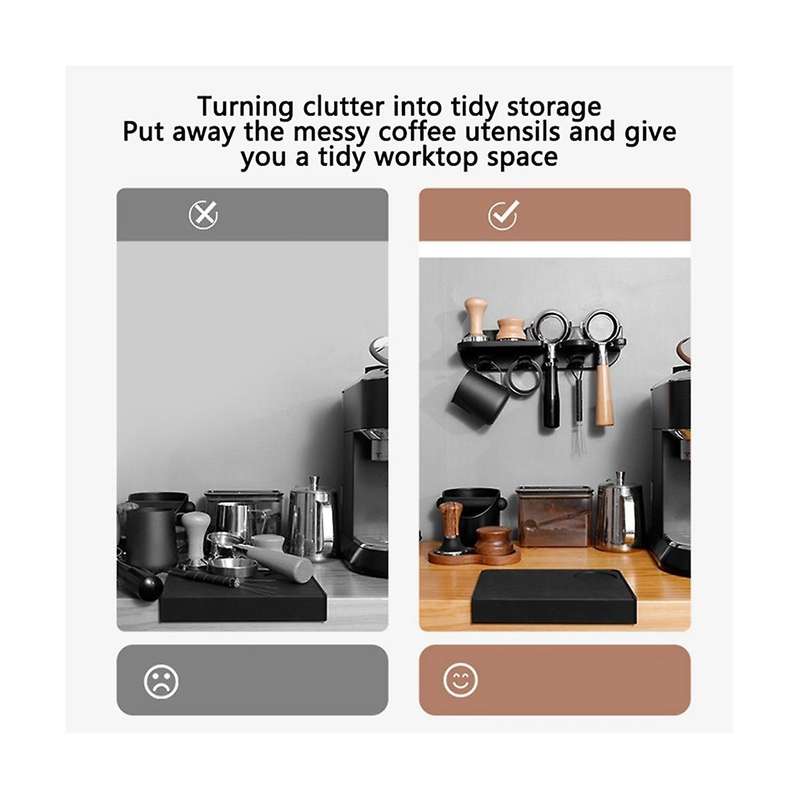 58mm Coffee Storage Rack No Punch Espresso Brewing Handle Coffee Storage Rack Accessories