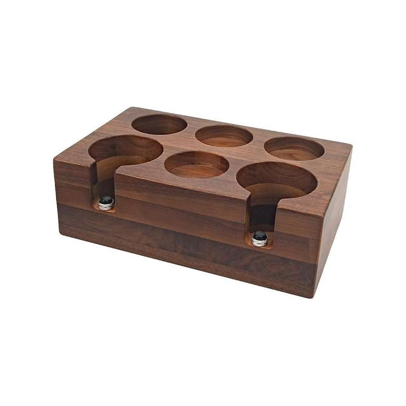 58mm Coffee Tamper Holder Portafilter Rack Walnut Wood Espresso Tamper Mat Coffee Maker Support Bas