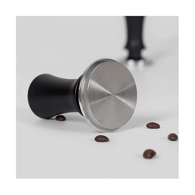 58mm Coffee Tamper Stainless Steel Wooden Handle Flat Pressure Press Hammer Barista Tools Coffee Po