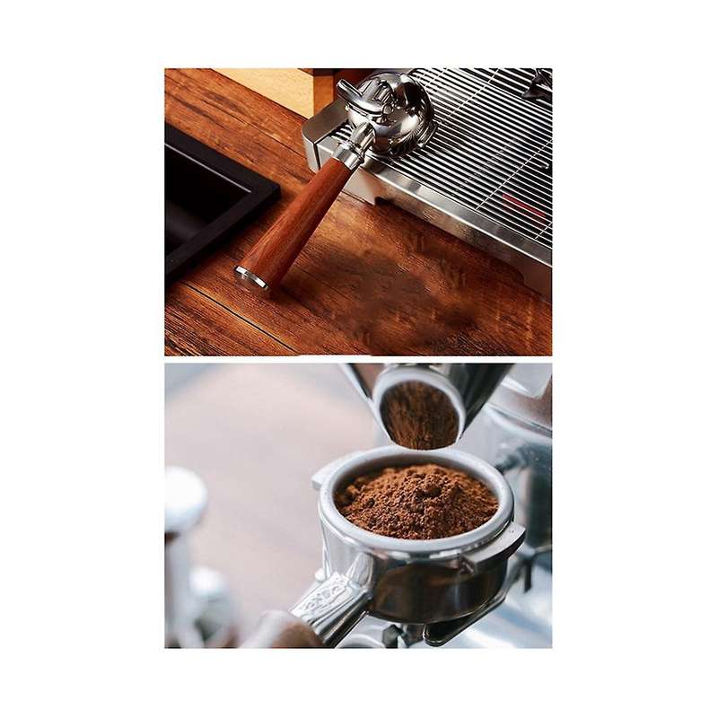 58mm Single Spout Split Coffee Portafilter Filter Holder for Expobar E61 Brewing Head Replacement Ba