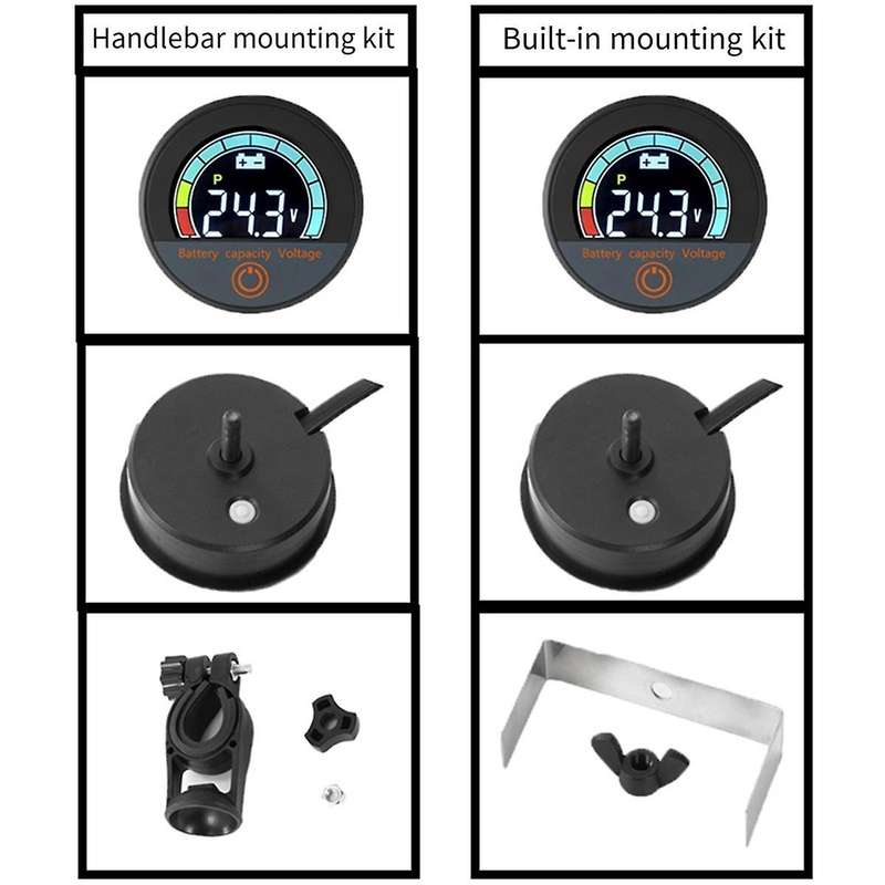 5918 DC8-100V Digital Circular Voltmeter Waterproof Battery Capacity Monitor Car Voltage Meter Test
