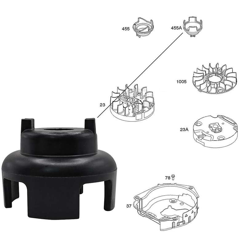 593960 Flywheel Cup Engine for 08P502-0002-H1 08P502-0003-H1 Lawn Mower Replace Parts
