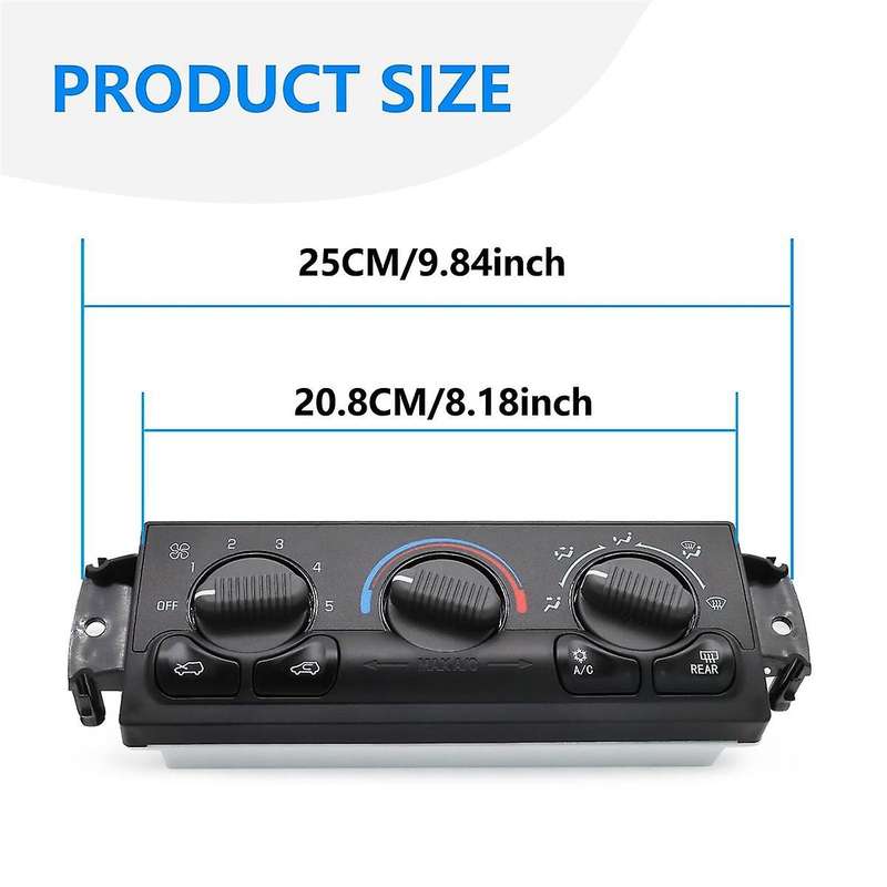 599-218 Front Climate Control Module for / Select Models 599218 Hvac Control Panel