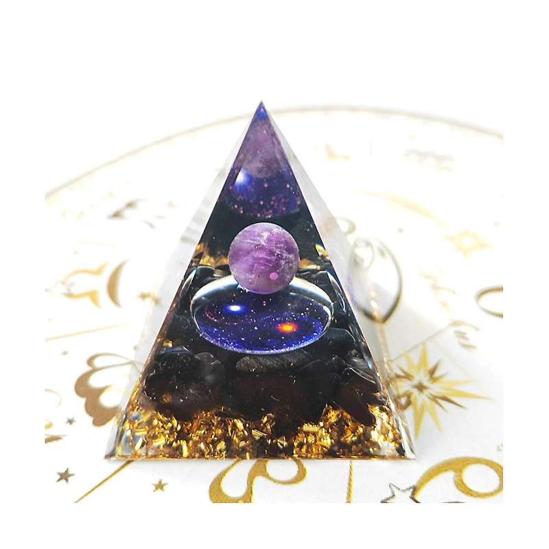 5cm Crystal Gravel Pyramid Crafts Ball Starlight Tai Pyramid Home Desktop Decoration Handicrafts