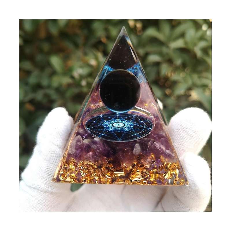 5cm Crystal Gravel Pyramid Crafts Ball Starlight Tai Pyramid Home Desktop Decoration Handicrafts