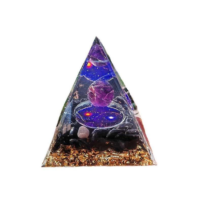 5cm Crystal Gravel Pyramid Crafts Ball Starlight Tai Pyramid Home Desktop Decoration Handicrafts