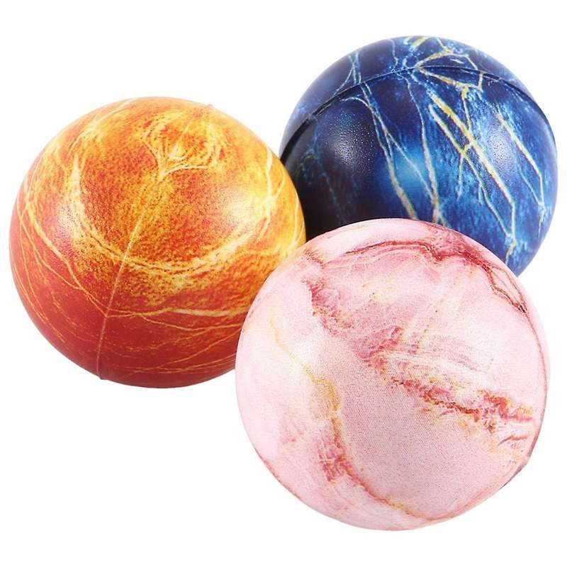 5cm Stress Balls Foam Sponge Balls Marble Bouncy Balls Children's Venting Stress Relief Toys