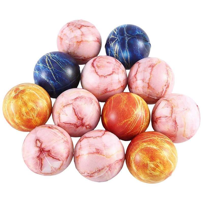 5cm Stress Balls Foam Sponge Balls Marble Bouncy Balls Children's Venting Stress Relief Toys