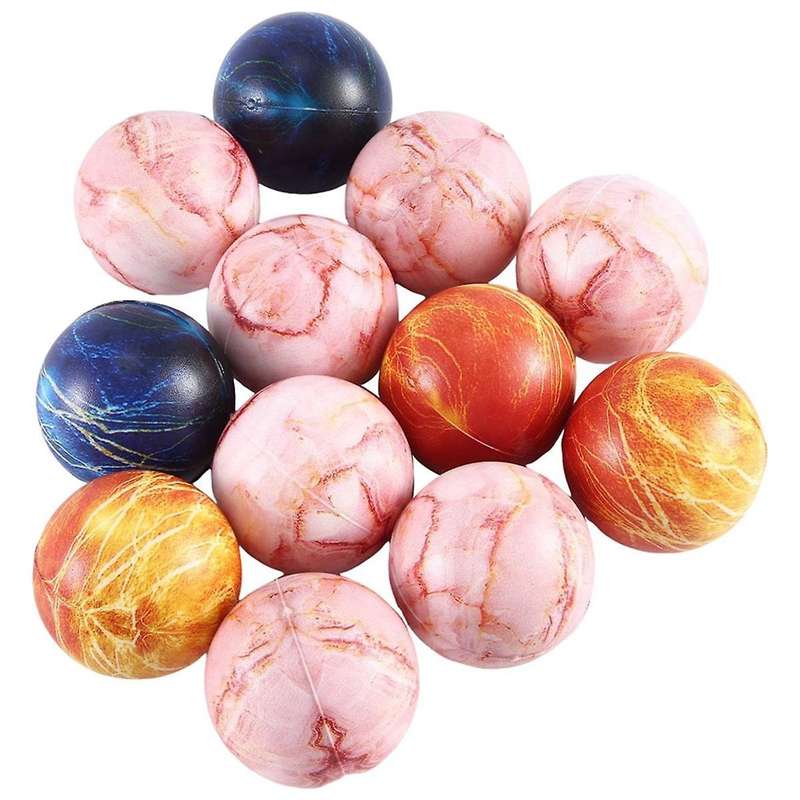 5cm Stress Balls Foam Sponge Balls Marble Bouncy Balls Children's Venting Stress Relief Toys