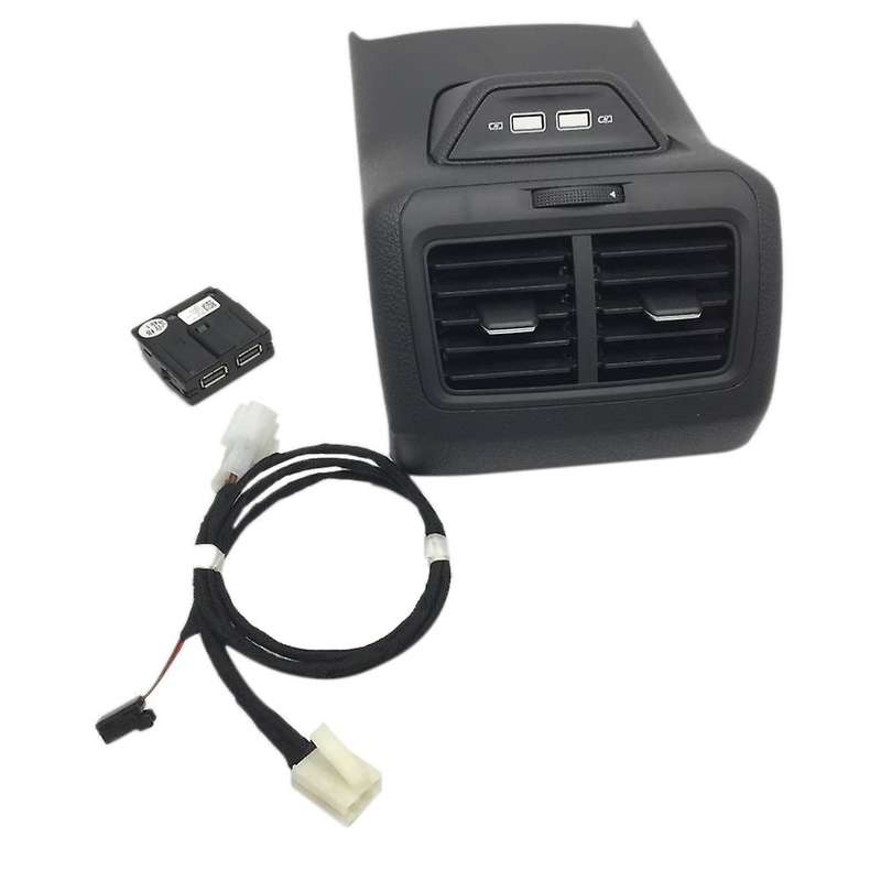 5GG819203 Rear Armrest Air Outlet Vent Air Conditioning Cover with USB Charging Interface for Golf 7