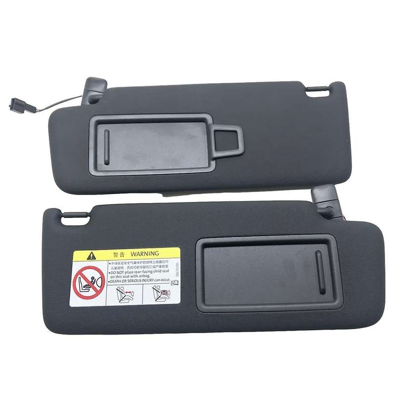 5GG857551 Black Front Sun Visor Panel with Makeup Mirror for Golf 7 SportsVan MK7 - B8 CC E-Golf