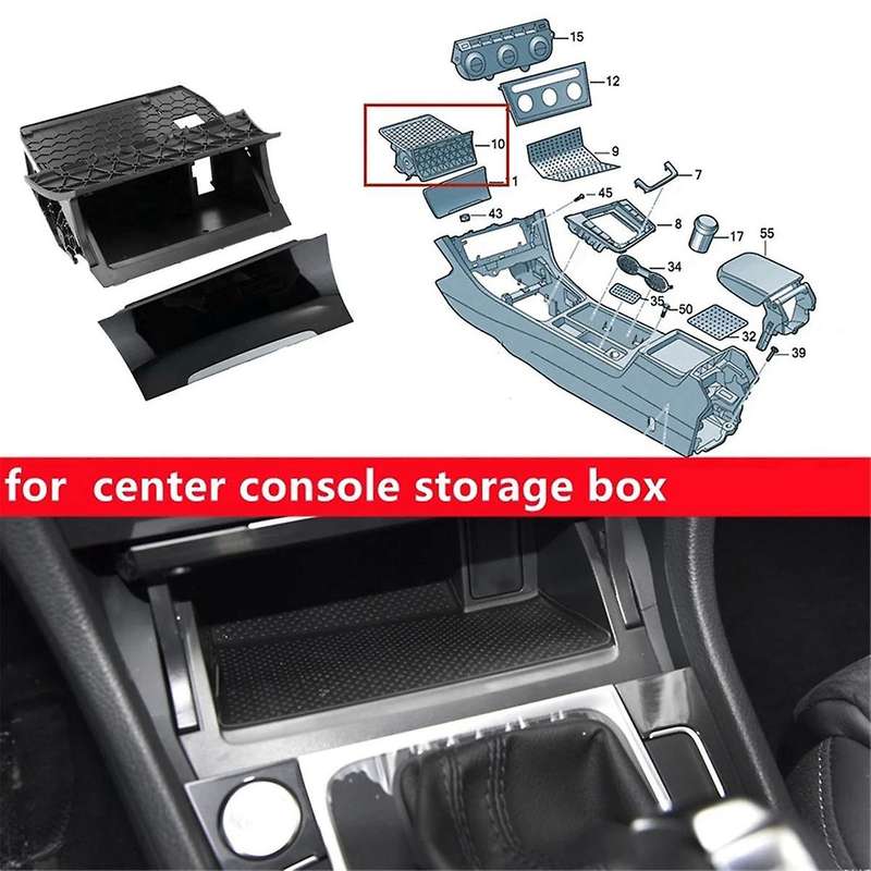 5GG857337 for Golf MK7 Car Interior Center Ashtray Trim Cover Storage Compartment Ashtray 5GG863391