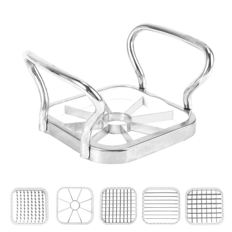 5-IN-1 Stainless Steel Potatoes Cutter, Potato Chopper Fruit Cutter Chipper Fries Maker French Fry
