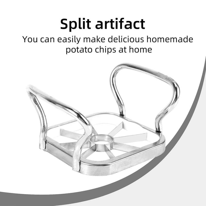 5-IN-1 Stainless Steel Potatoes Cutter, Potato Chopper Fruit Cutter Chipper Fries Maker French Fry