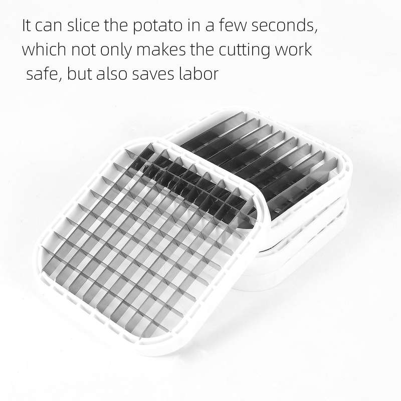 5-IN-1 Stainless Steel Potatoes Cutter, Potato Chopper Fruit Cutter Chipper Fries Maker French Fry