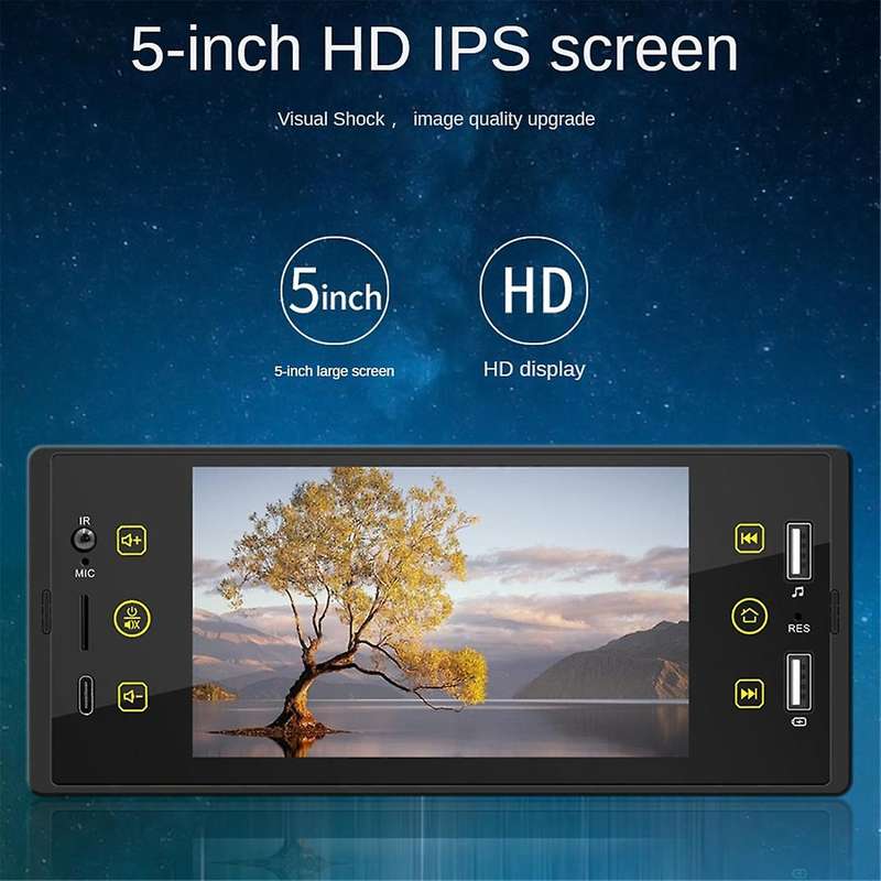 5-Inch Car MP5 Player Wireless CarPlay Android Car Portable Radio Audio System Head Unit 1 Din Car N