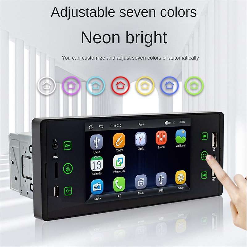 5-Inch Car MP5 Player Wireless CarPlay Android Car Portable Radio Audio System Head Unit 1 Din Car N