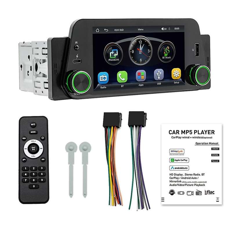 5-Inch Car MP5 Player Wireless CarPlay Android Car Portable Radio Audio System Host 1 Din Auto Car N