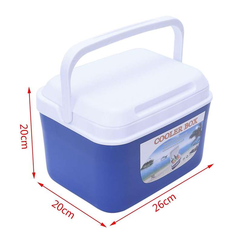 5L Car Insulation Box Outdoor Car Cooler Box Ice Organizer Medicine Preservation Box Home Barbecue F