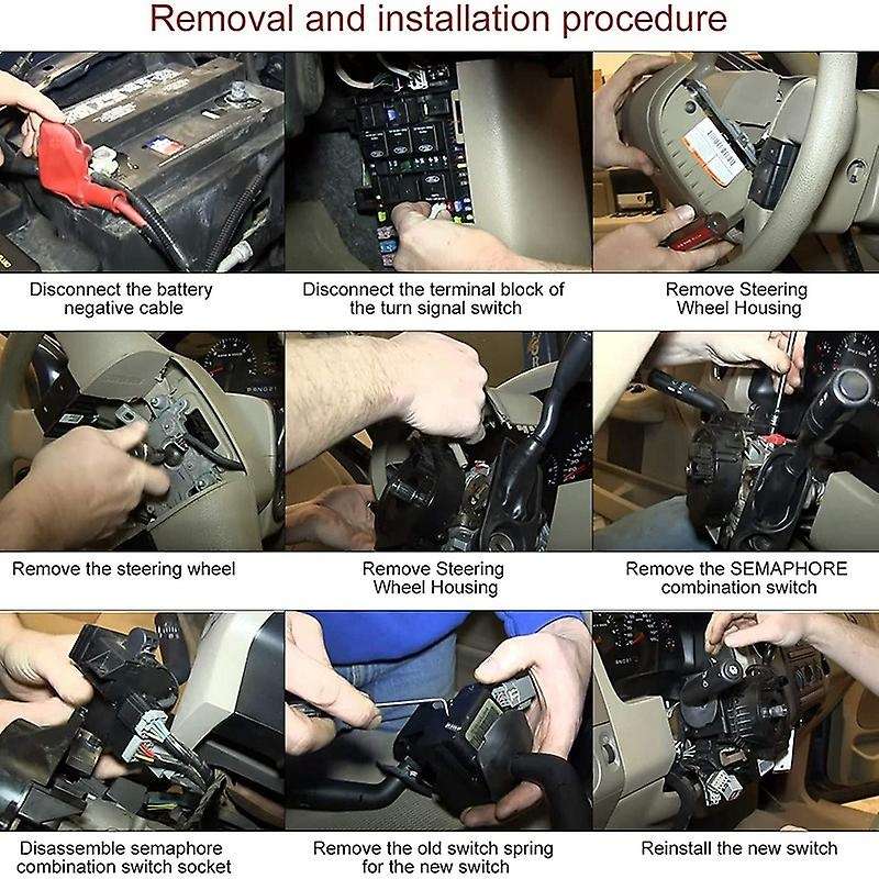 5L3Z13K359AA Turn Signal Wiper Dimmer Combination Lever Switch for 05-08