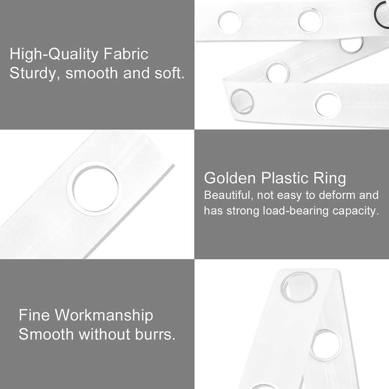 5m Curtain Tape 40 Rings Accessories Sewing Silver Curtains Blinds New