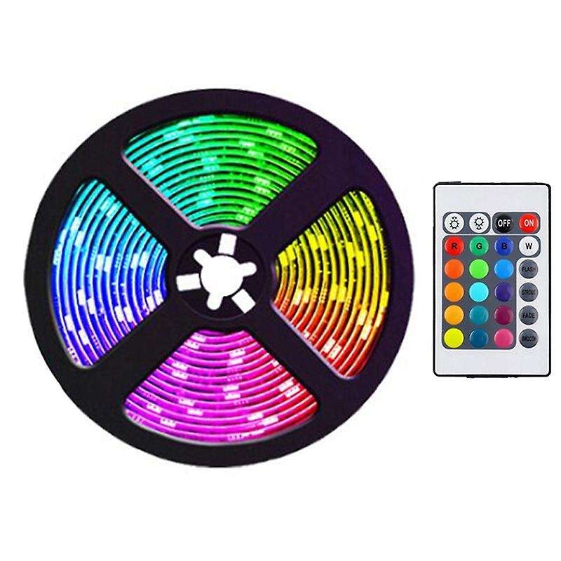 5M Led Strip Lights with 24 Keys Remote Flexible Color Changing RGB Light Strips for Bedroom DIY Dec