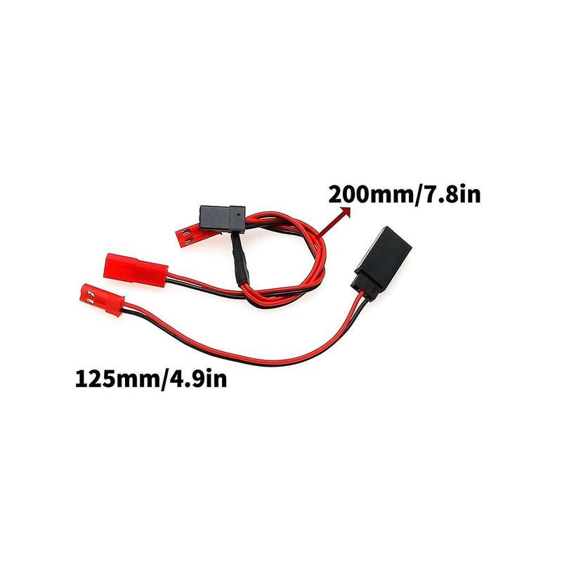 5mm 6 Led Light Kit 4 Blue 2 Red 5mm with Conversion Cable for 1/10 1/8 Axial Scx10 Trx4 D90 Rc Car