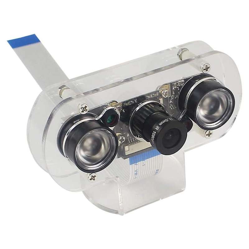 5mp Camera Module for Raspberry Pi 4b/3b+/3b/2b Infrared Night Vision 1080p Camera with Holder Case