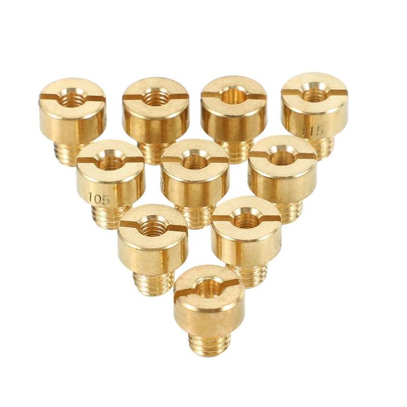 5Mm Round Carb Main Jets for Mikuni Carburetor VM22 VM24 VM26 125Cc 150Cc 200Cc 250Cc Dirt Pit Bike