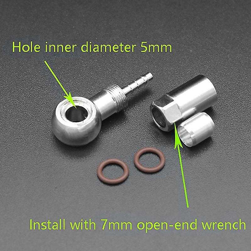 5mm Hydraulic Hose Insert Connector Oil Needle Olive Sleeve Tubing Brake