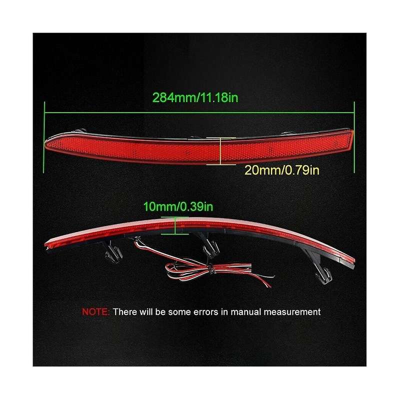 5n0945105 5n0945106 Rear Bumper Reflector Warning Lights Led Brake Lights Car for 2007-2016