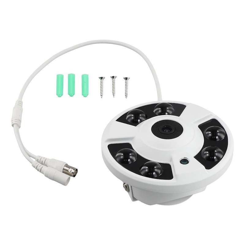 5MP IR 6 Lights Camera Wide Angle HD Surveillance IR Night Vision UTC 5-In-1 AHD Coaxial BNC Camera