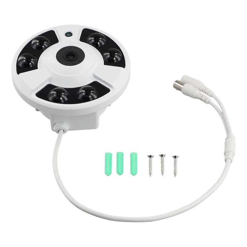 5MP IR 6 Lights Camera Wide Angle HD Surveillance IR Night Vision UTC 5-In-1 AHD Coaxial BNC Camera