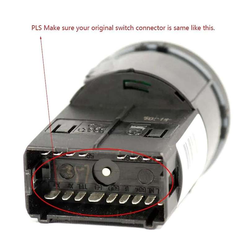 5ND941431B Car Headlight Switch with Sensor Light Adjustment Switch for 4 B5