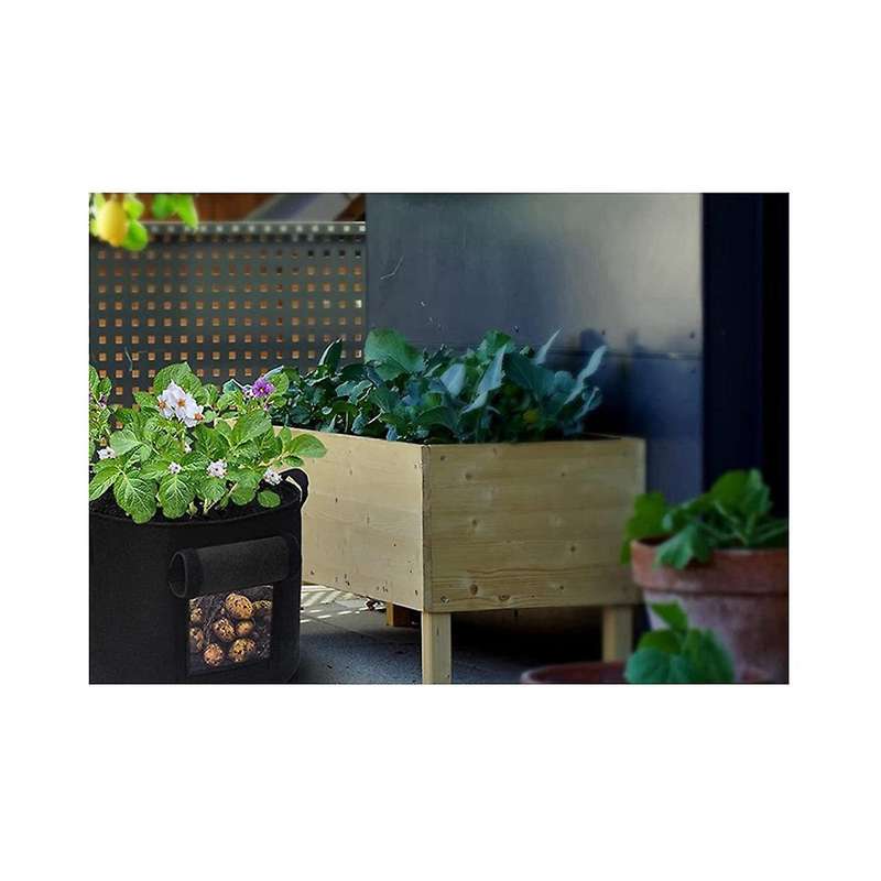 5packs 10 Gallon Potato Grow Bag, Heavy Duty Potato Bags for Growing Potatoes Fabric Potato Grow Ba