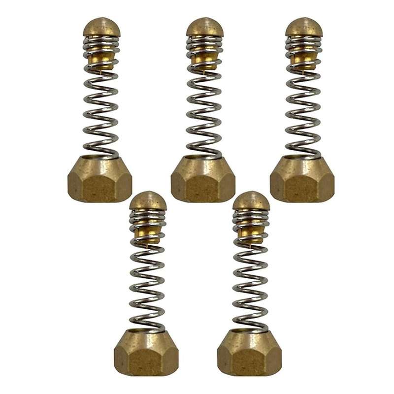 5Pcs 1/8 Internal Thread Pressure Washer Pipe Nozzles,Sewer Drain Pipe Spring Ejectors,Cleaning Vibr