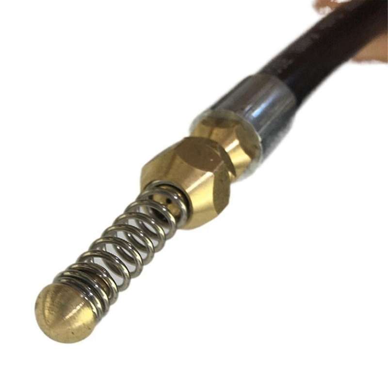 5Pcs 1/8 Internal Thread Pressure Washer Pipe Nozzles,Sewer Drain Pipe Spring Ejectors,Cleaning Vibr