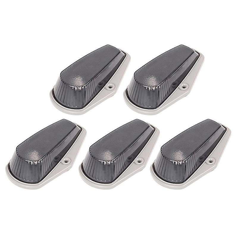 5Packs Cab Marker Light Smoke Lens LED Cab Roof Running Lights W/Wiring Pack for 1973-1997 Pickup