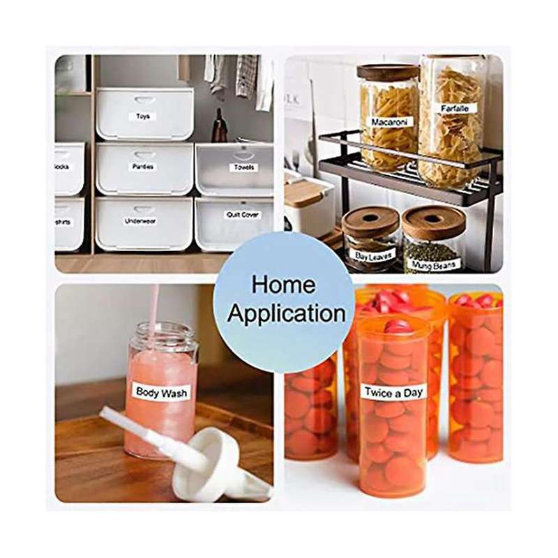 5pcs 18mm Tzc Label Ribbon Label Printing Paper for Brother Labeling Machine Printer Label Sticker