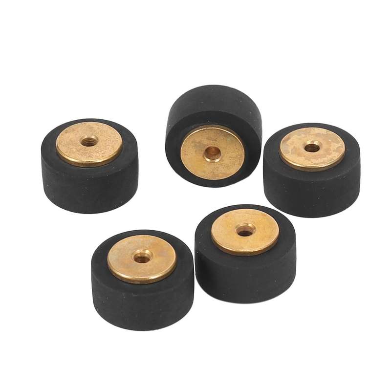 5Pcs 13X8X2.0 Card Seat Audio Belt Pulley Copper Shaft Press Pulley for Tape Recorder Radio/Amplifie