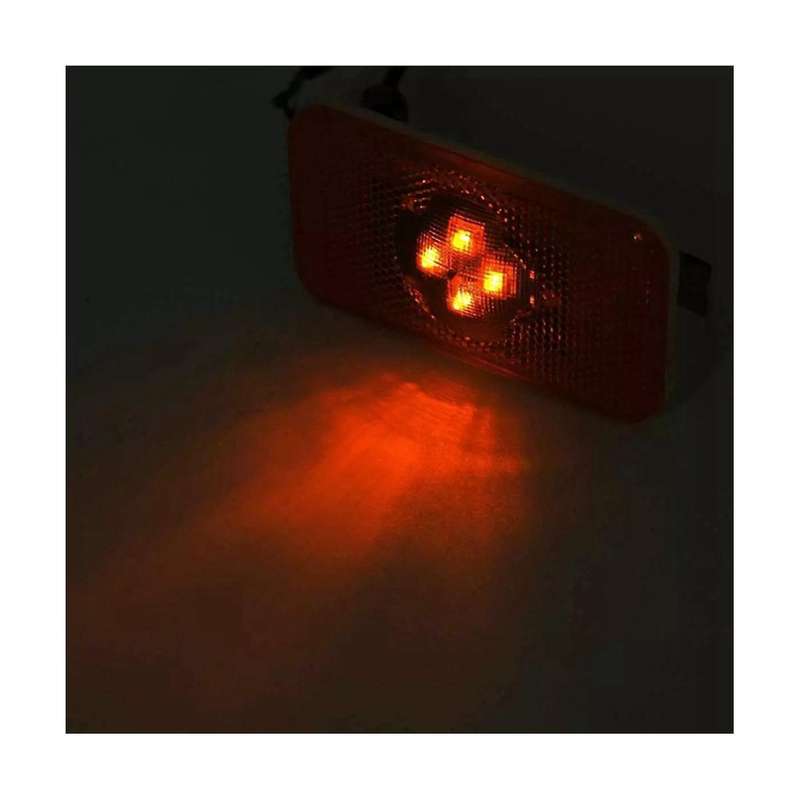 5pcs 24v Car Truck Led Side Marker Light Indicator Lamp 4 Led for Trucks Fm/