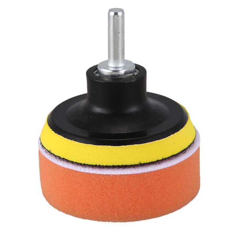 5Pcs 3 Inch Flat Wave Polished Sponge Wool Wheel Car Beauty Waxing Sponge Ball Kit