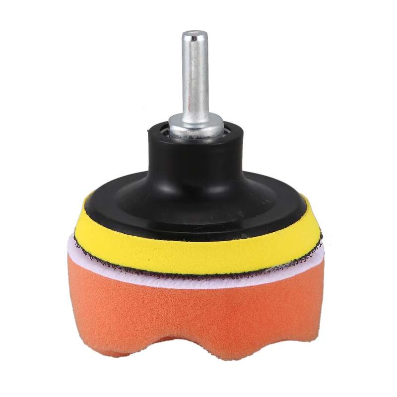 5Pcs 3 Inch Flat Wave Polished Sponge Wool Wheel Car Beauty Waxing Sponge Ball Kit