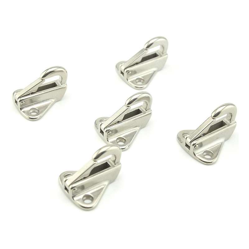 5Pcs 316 Stainless Steel Snap Type 35mm Hook for Boat Yacht Marine Accessories
